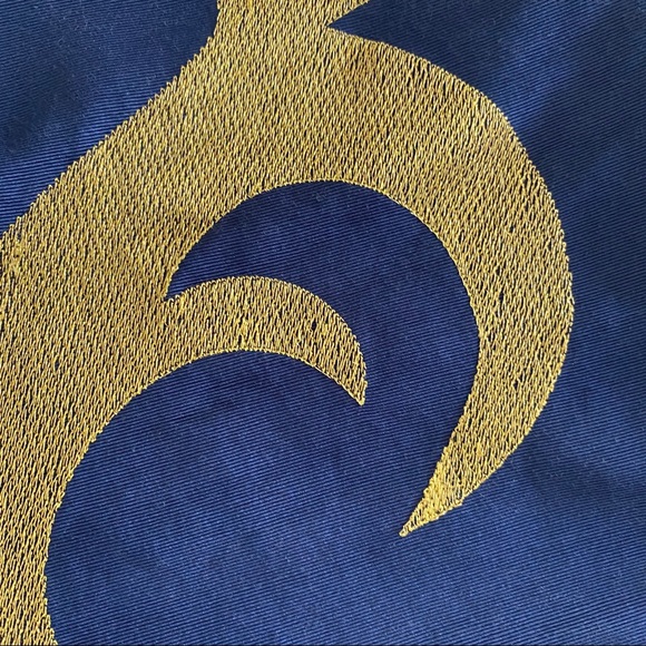 Blue Skirt with Damask Embroidery - Picture 3 of 4